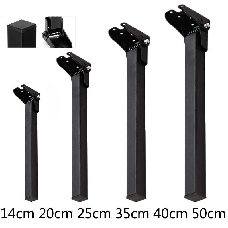 Description Picture 2 of item1Pcs Table Folding Support Legs Metal Bed Leg Coffee Table Legs Sofa Legs Invisible Bed Legs Feet Home Table Legs Accessories