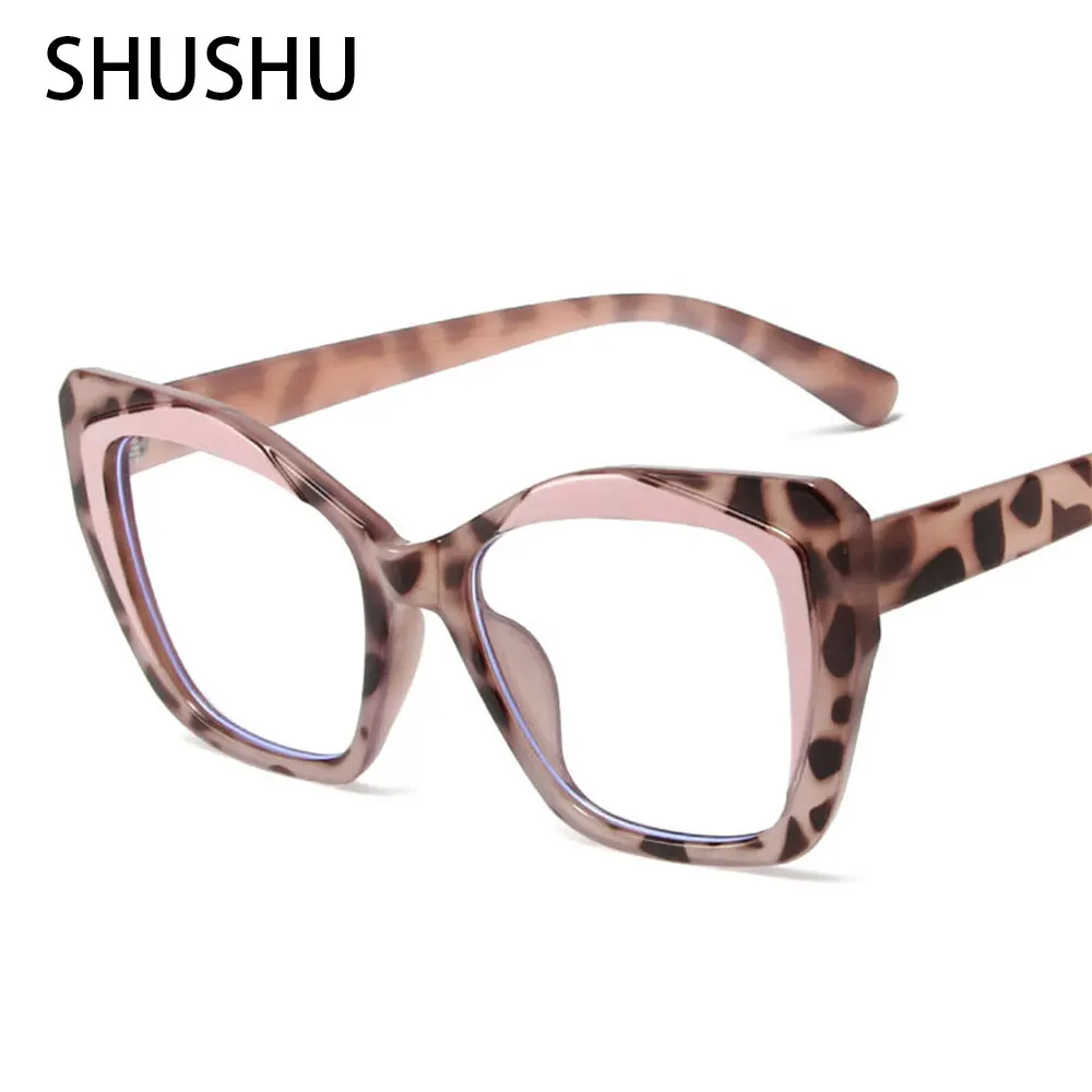 

TR90 Square Cat Eye Anti-blue Light Ultralight Splicing Glasses Frames Men Women Optical Fashion Computer Glasses