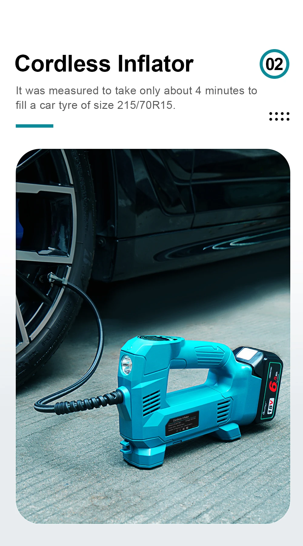 Air compressor portable air inflator for Car tyre / motorcycle/ bicycle/ Outdoor
