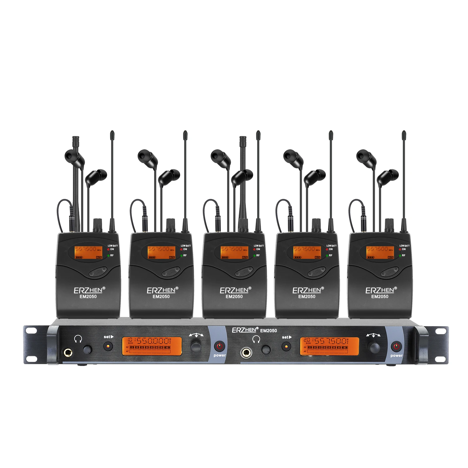 ERZHEN in-ear monitor wireless system EM2050 multi transmitter wireless in ear monitor Professional for stage performances