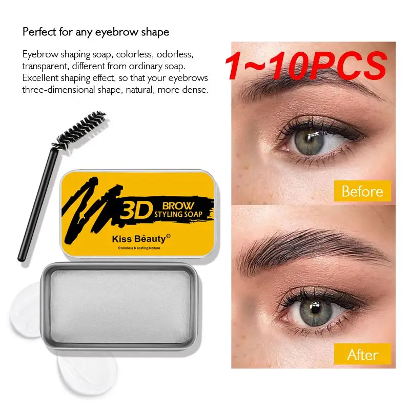 

1~10PCS Wax Wild Eyebrow Styling Soap Eye Brows Enhancers Long-lasting Waterproof Colorless Transparent Make Up Natural Shaping