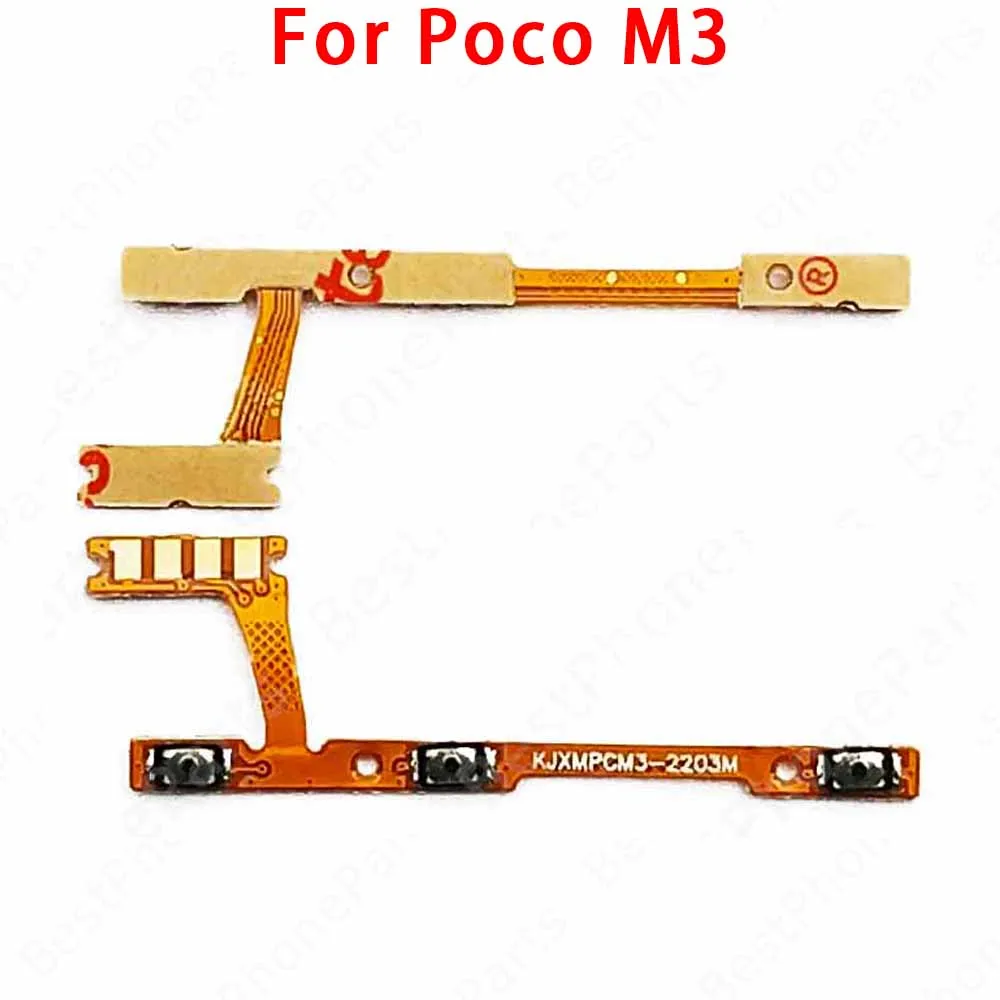 Enhanced Side Button Switch Volume Key Power On/Off Flex Cable Replacement Parts