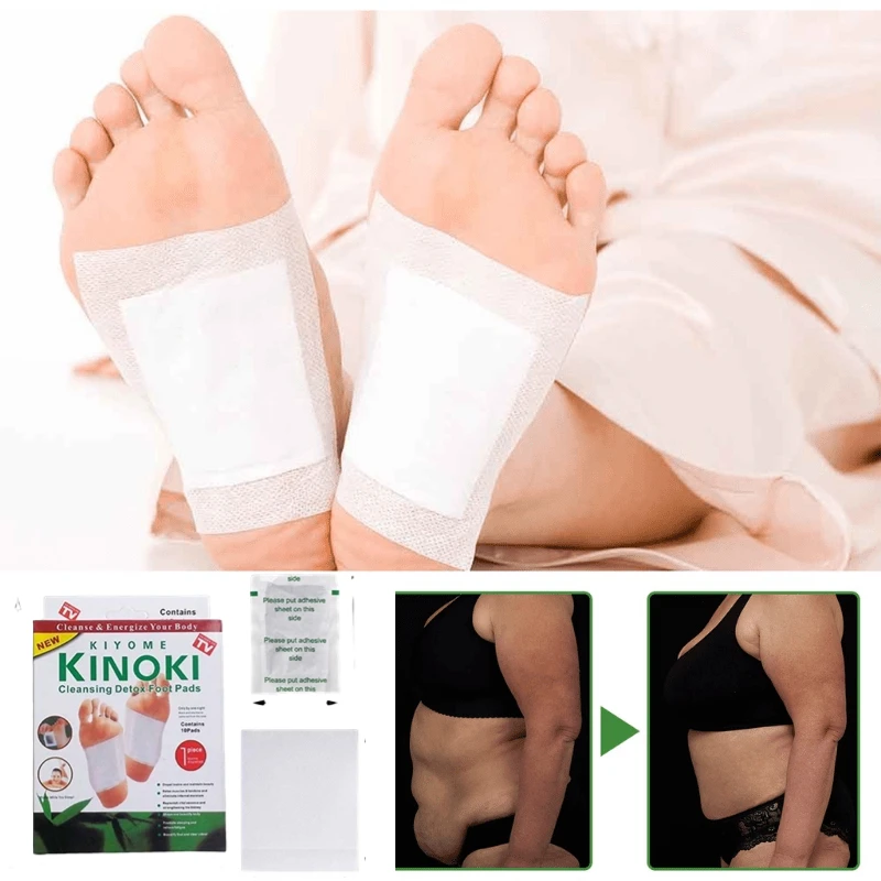 10-100pcs Korea Kinoki Detox Foot Patches for Stress Relief Deep Sleep Herbal Slimming Body Fat Toxins Deep Cleansing Foot Pads foot care patches