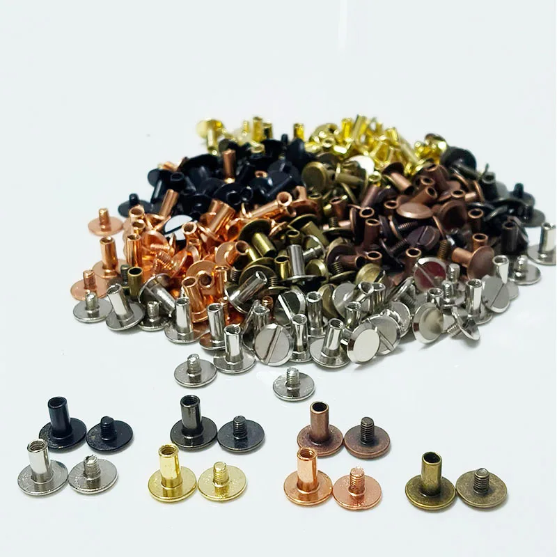 30세트(60개) 바인더 클립용 8mm 높이 너트 나사