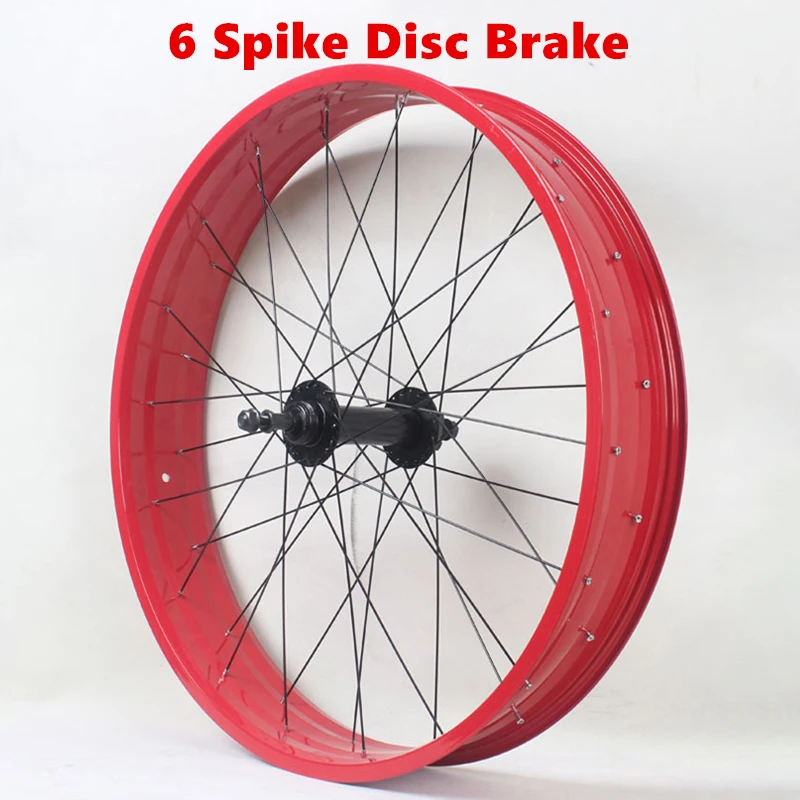 Jeu De Roues VTT 26x4.0 - Jantes Larges, 36 Trous, Frein à Disque, Pour