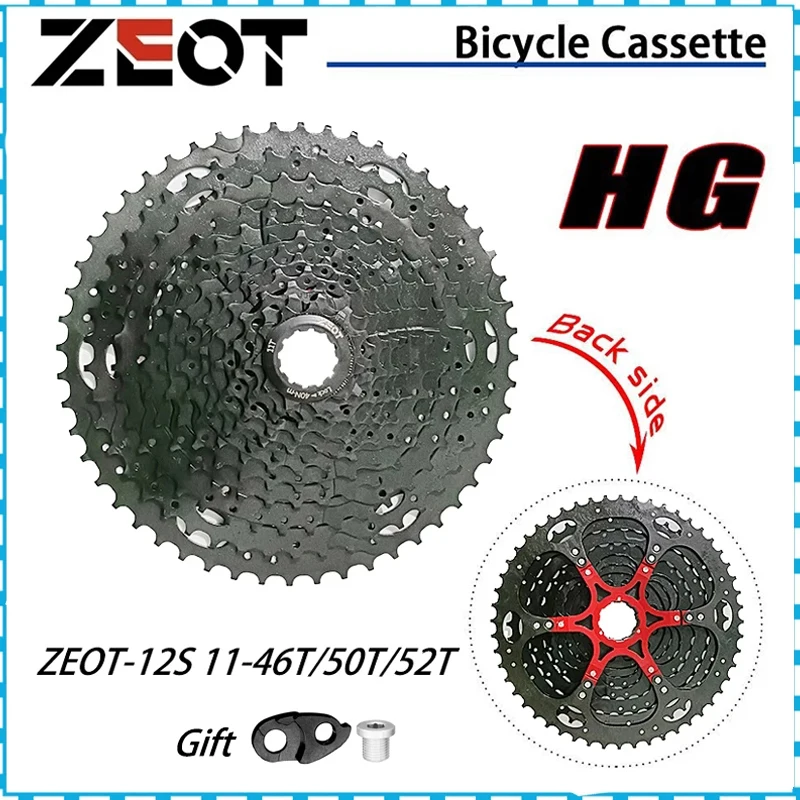 

ZEOT Mountain Bike 12 Speed Velocidade 11-46T/50T/52T 12v Freewheel Mountain Bike Bicycle Parts MTB Sprocket for SHIMANO SRAM
