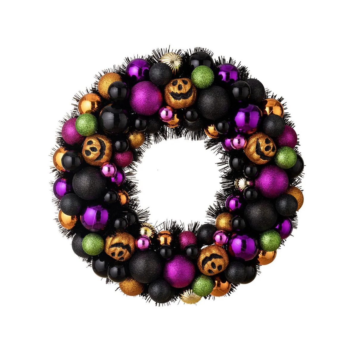 

Halloween Decorations,Pumpkin Wreath,Ghost Festival, Scallion Powder Ball Wreath,Home Door Hanging Pendant