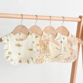 Ruffle Floral Baby Bibs 1