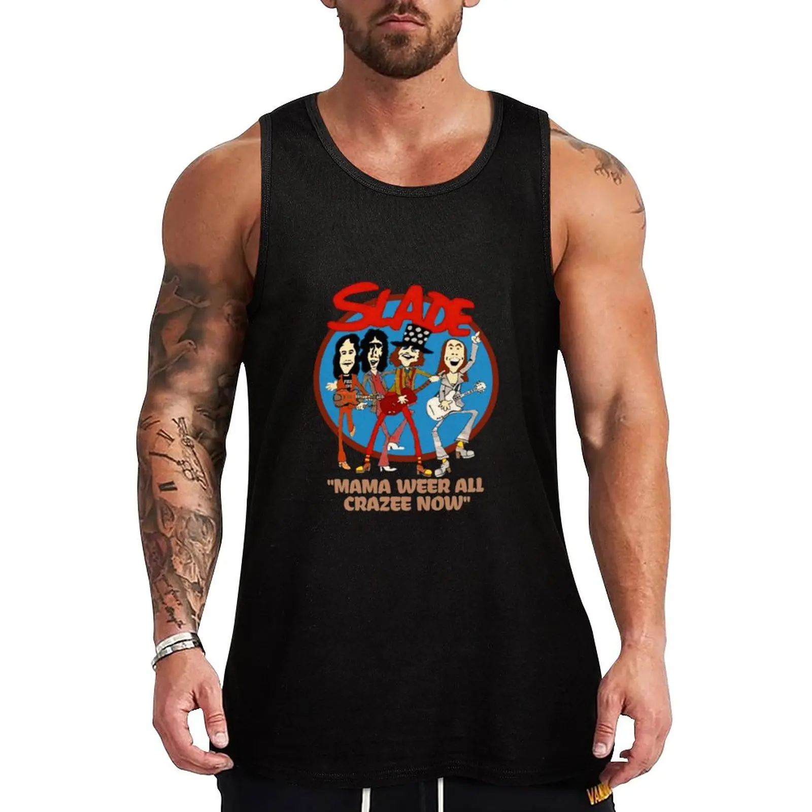 

New Nostalgia slade Tank Top Sports shirt man gym shirt man t shirt gym