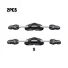 2x Black Dive Into Adventure With High-Performance Stainless Steel Diving Fins Shoelace Straps Spring Scuba Heel black S 3
