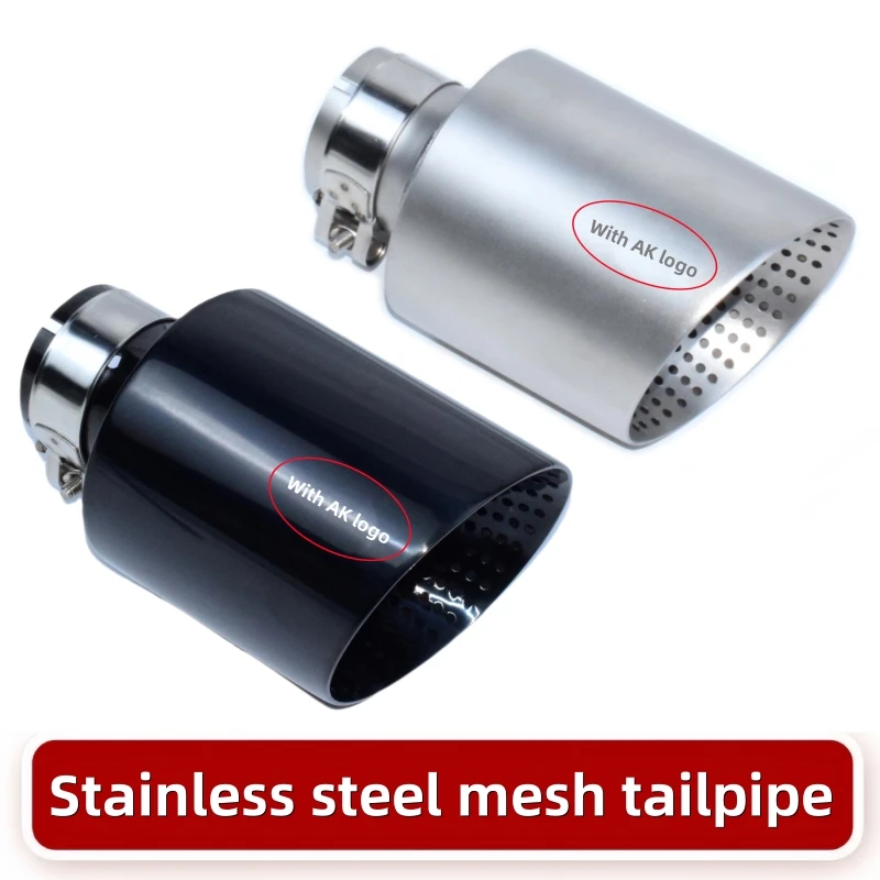 Universal Exhaust Pipe For Stainless Steel Car Exhaust System For Volkswagen GTI MK7 Golf7 Nozzle 60MM 63mm Muffler Tip exhaust muffler tip exhaust pipe muffler exhaust trim pipe