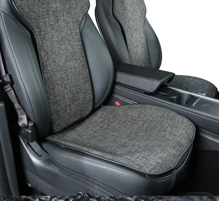 For Tesla Model 3/Y/3+ Model Y Juniper 2025 Flax Seat Pad Cover Comfortable Non-