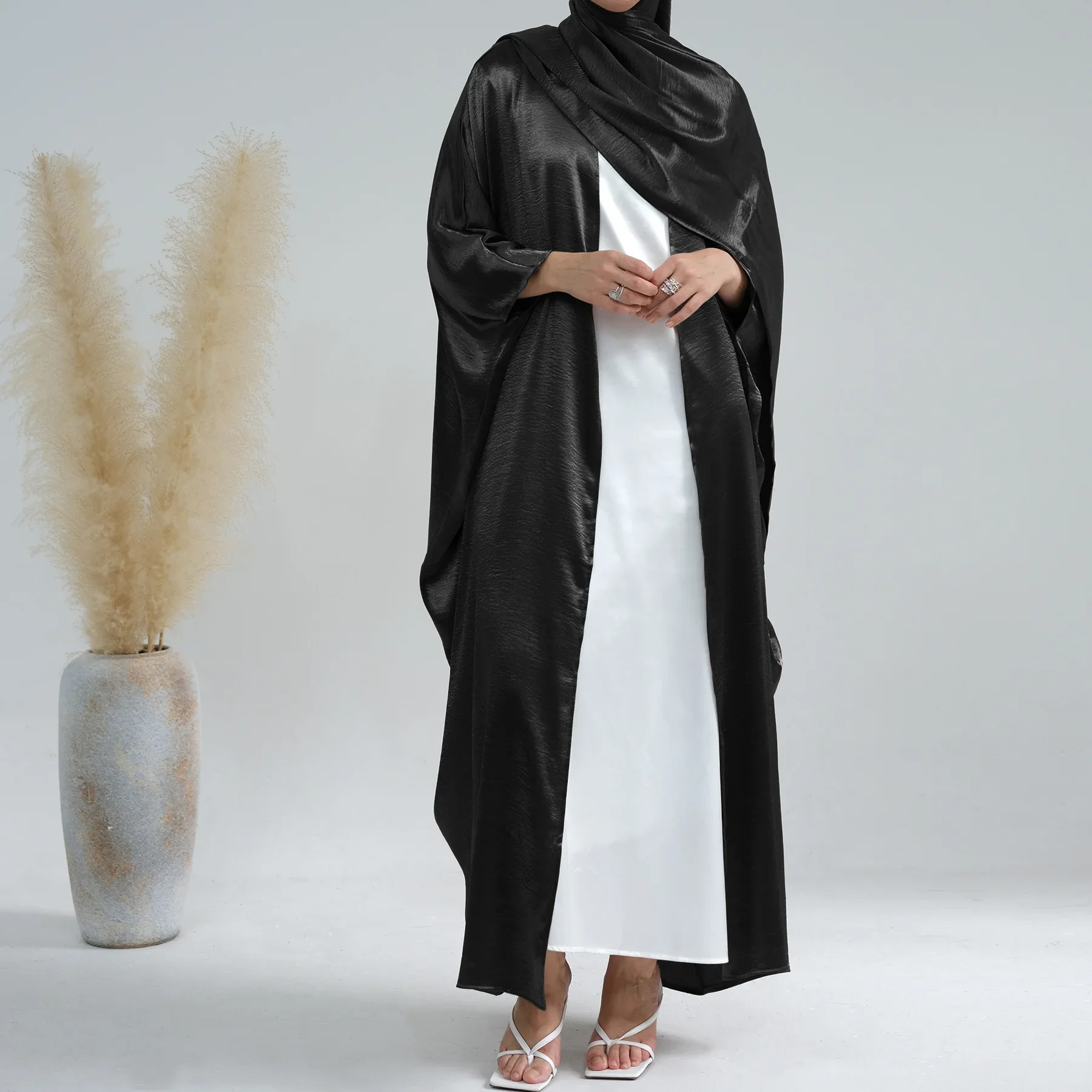 Open Abaya Dubai Luxury Kaftans for Women Muslim Kimono Abayas Party Hijab Dress Islamic Clothing Casual Moroccan Cardigan Robe