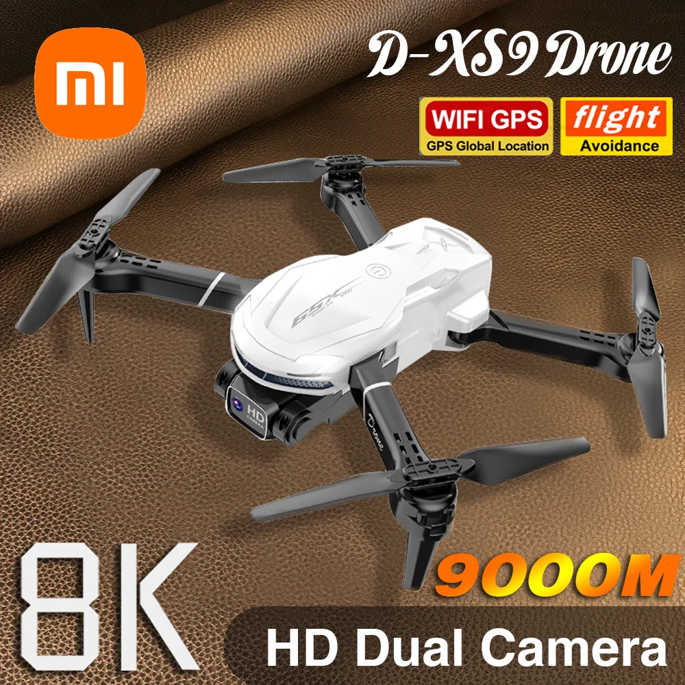 Xiaomi New D-Xs9 Drone 8K Professional Hd Antenna Dual-Camera Intelligente Prevenzione Degli Ostacoli Posizionamento Del Flusso Ottico Quadcopter