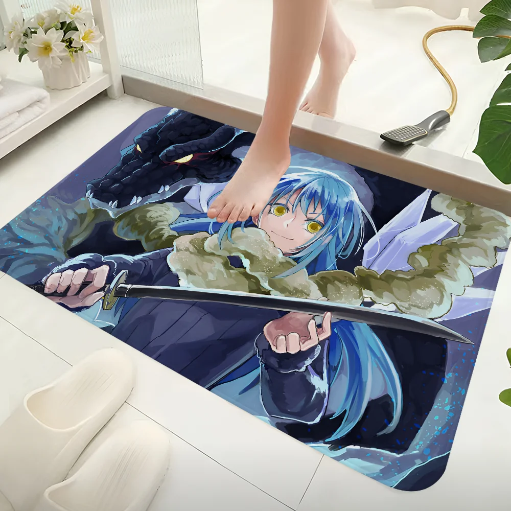Demon Slime Rimuru Tempest Hallway Carpet Non-Slip Laundry Room Mat Laundry Decor Balcony Child Living Room Toilet Rug 6