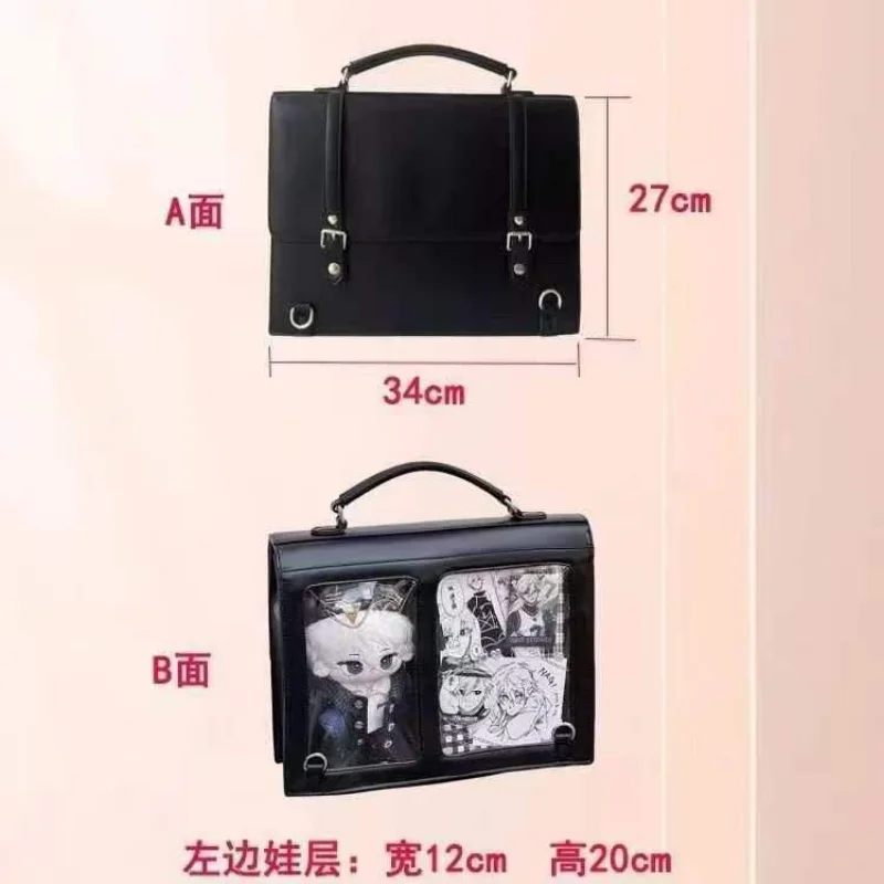 Sweet-Edge Utility-Rucksack, Harajuku DIY Itabag Transparent, Studenten-Pendler-Aktentasche, Modische Vielseitige Umhängetasche – Detail 1