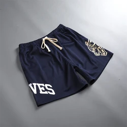2023 Wolves Breathable Light Mesh Shorts Men Quick Dry Sportswear Gym Fitness Summer Workout Male Joggers Brand Short Pants