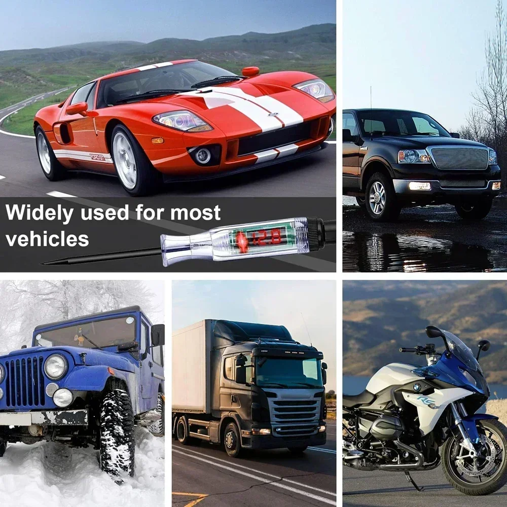 Car Truck Voltage Circuit Tester Auto 3V-24V Tools Car Diagnostic Probe Test Pen Light Bulb Electric Measuring Pen Tools