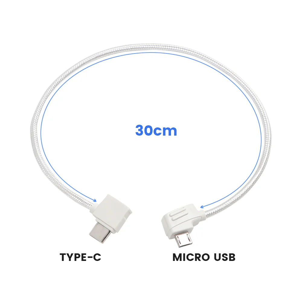 Micro USB Fit IOS Type-c OTG Data Cable Line 10cm/30cm For DJI Mavic 2 pro/Mavic Mini/ Air/Spark Controller/Samsung/i Phone | data cable connector,remote control data cable