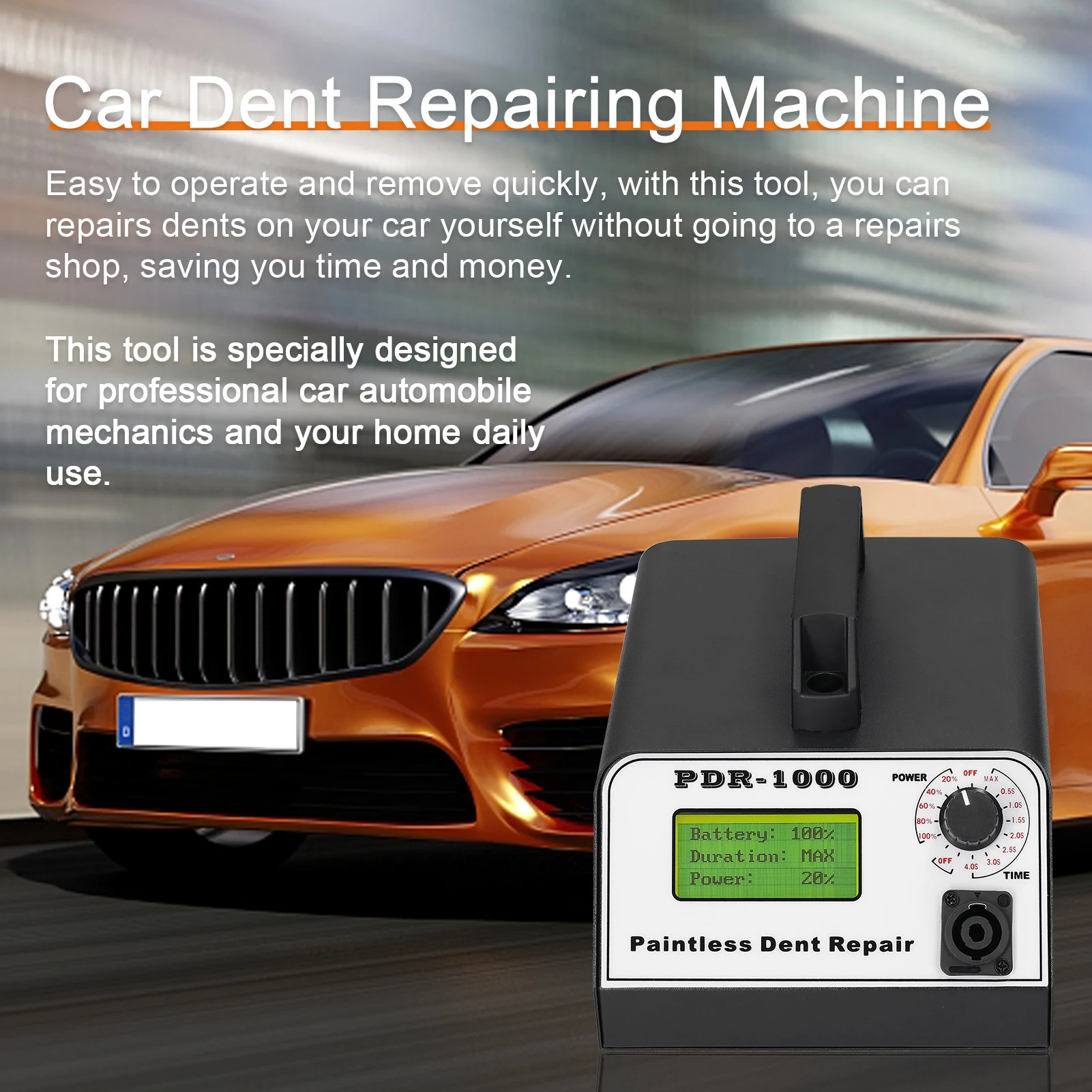 Auto Body Dent Repairs Machine Portable Home Household Dents Remover Tool Car Paintless Dent Repairs Tool Time Power Adjust Knob auto body dent repair tool
