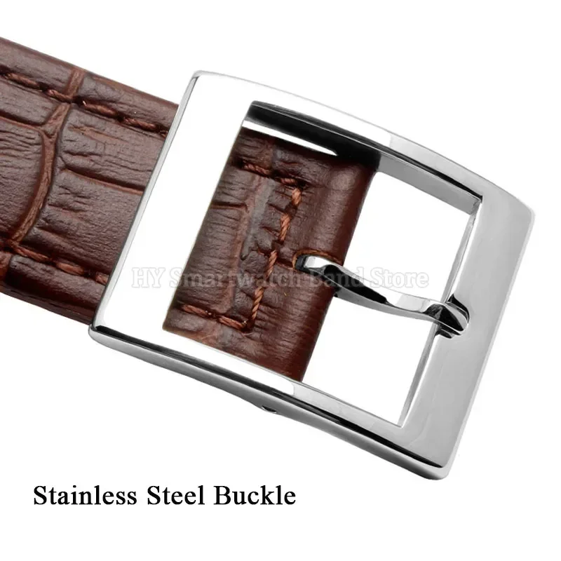 Premium Genuine Cowhide Leather Watch Band - Sweatproof Strap