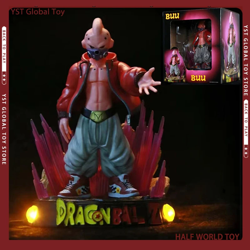 

Dragon Ball GK Figure 20cm Buu Anime Figurine Majin Buu Action Figures with Light Figurine PVC Doll Collection Kids Toys Gifts