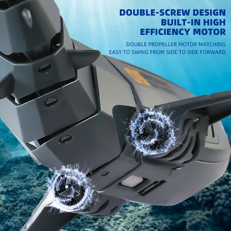 RC Shark Can take photos Videos With HD Camera and NO Camera Remote Control Shark Electric Toys For Kids Water children's toys 2