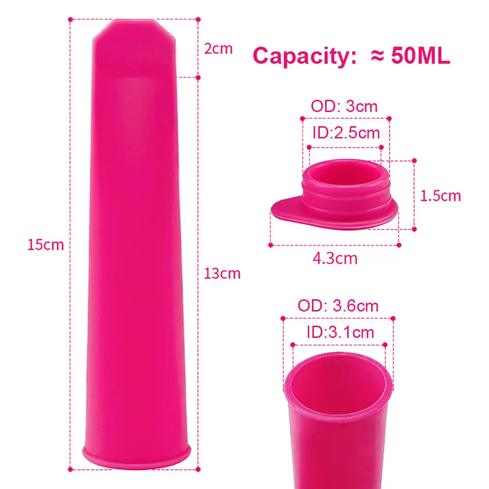 Silicone world Summer Popsicle Maker Lolly Mould DIY Food-Grade Silicone Ice Cream Mold Ice Lolly Cube Mould Kitchen Gadgets