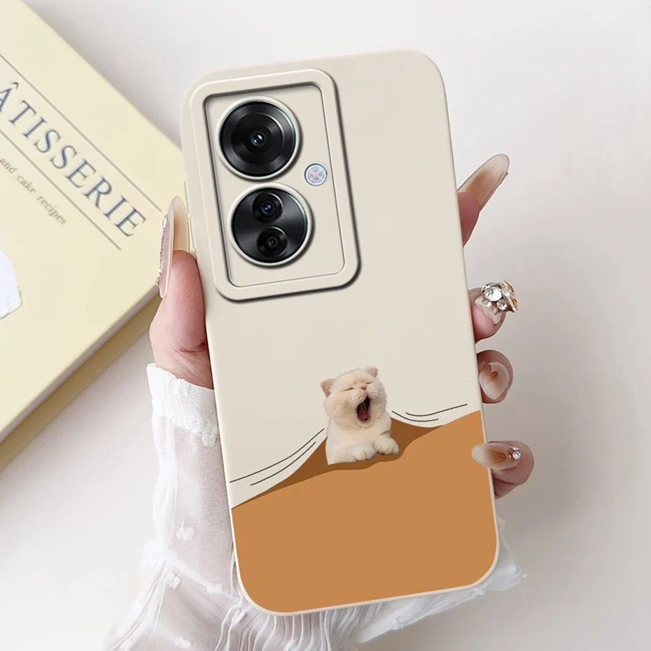 Stylish Painted Soft Silicone Back Cover - Lens Protective Case