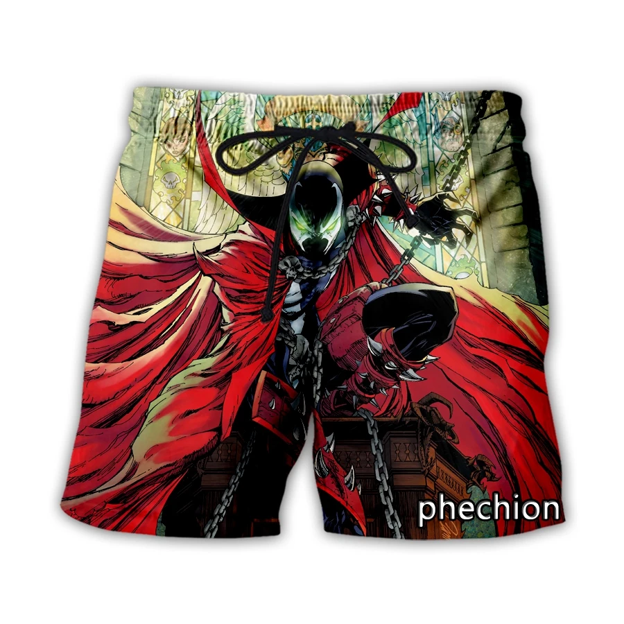 

phechion New Men/Women Movie Spawn 3D Printed Casual Shorts Fashion Streetwear Men Loose Sporting Shorts A150