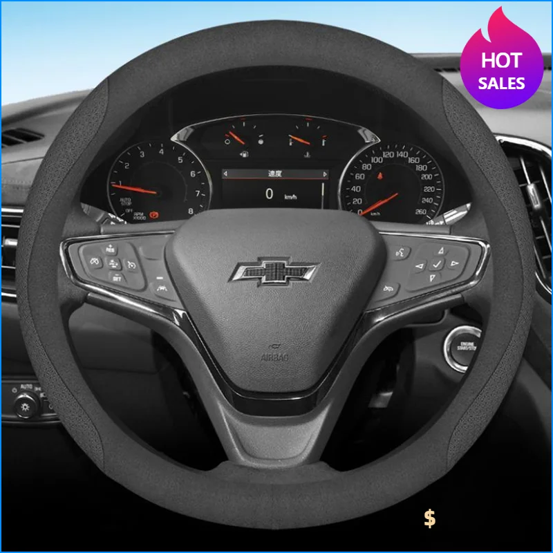 Premium Leather Steering Wheel Cover - Universal Fit