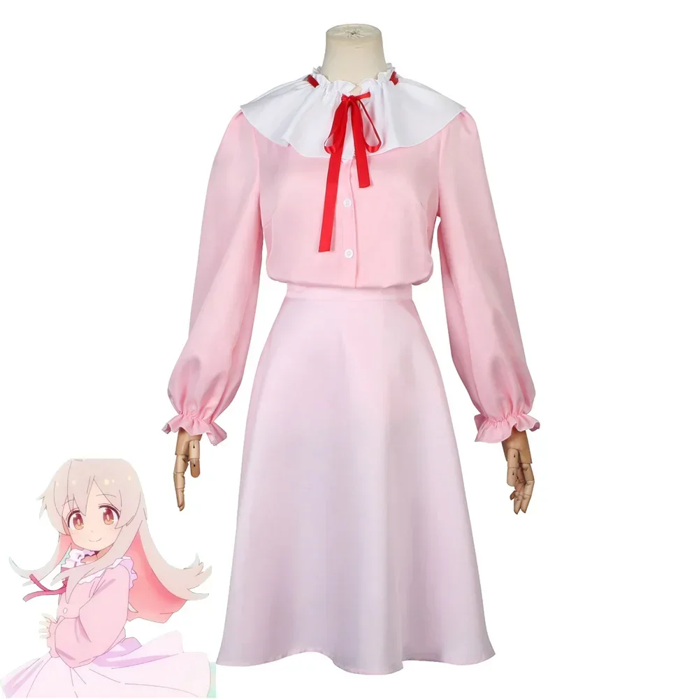 

Cosplay Oyama Mahiro Pink Shirt Skirt Outfit Anime Costumes