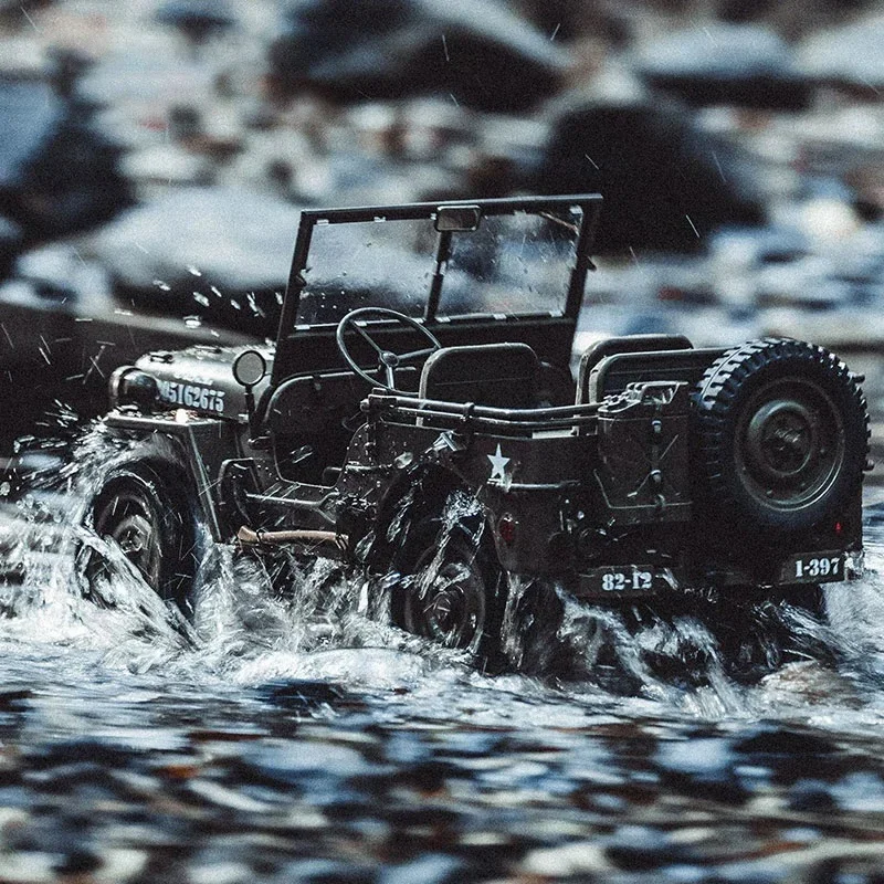 Fms 1/6 1941 MB Scaler RS Model RC Car 4WD Brushed Off Road Climbing Remote Control For Willis Adult boy toy gift 3