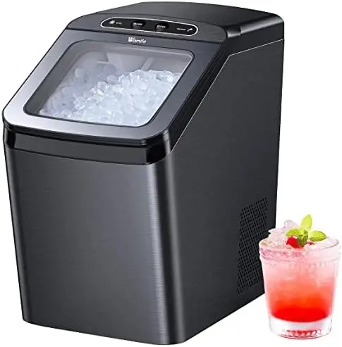 Self Dispensing Countertop Nugget Ice Maker, Nugget Ice Maker Countertop,  55lbs/24H,Pebble Ice Maker with Self-Cleaning - AliExpress