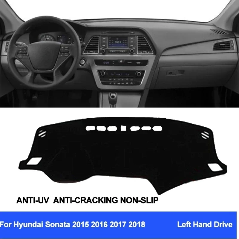 

Car Dashboard Cover Dash Mat Dashboard Pad Carpet car accessories interior For Hyundai Sonata 2015 2016 2017 2018 Sonata 9