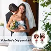 2pcs Cute Cartoon Acrylic Couples Car Decoration Accessories Romantic Figurines 2D Flat Marriage Keepsake Keychain Pendant 3