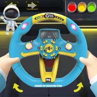 Montessori Kids Steering Wheel Toy Lighted 360-Degree Rotatable Steering Wheel Vocal Toys Musical Driving Toy Sensory Toys With 1