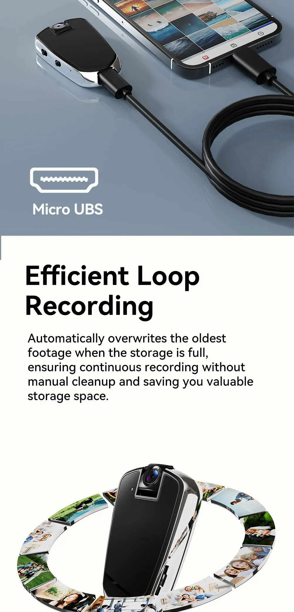 كاميرا دقيقة موضوعة لعرض أمان المنزل.