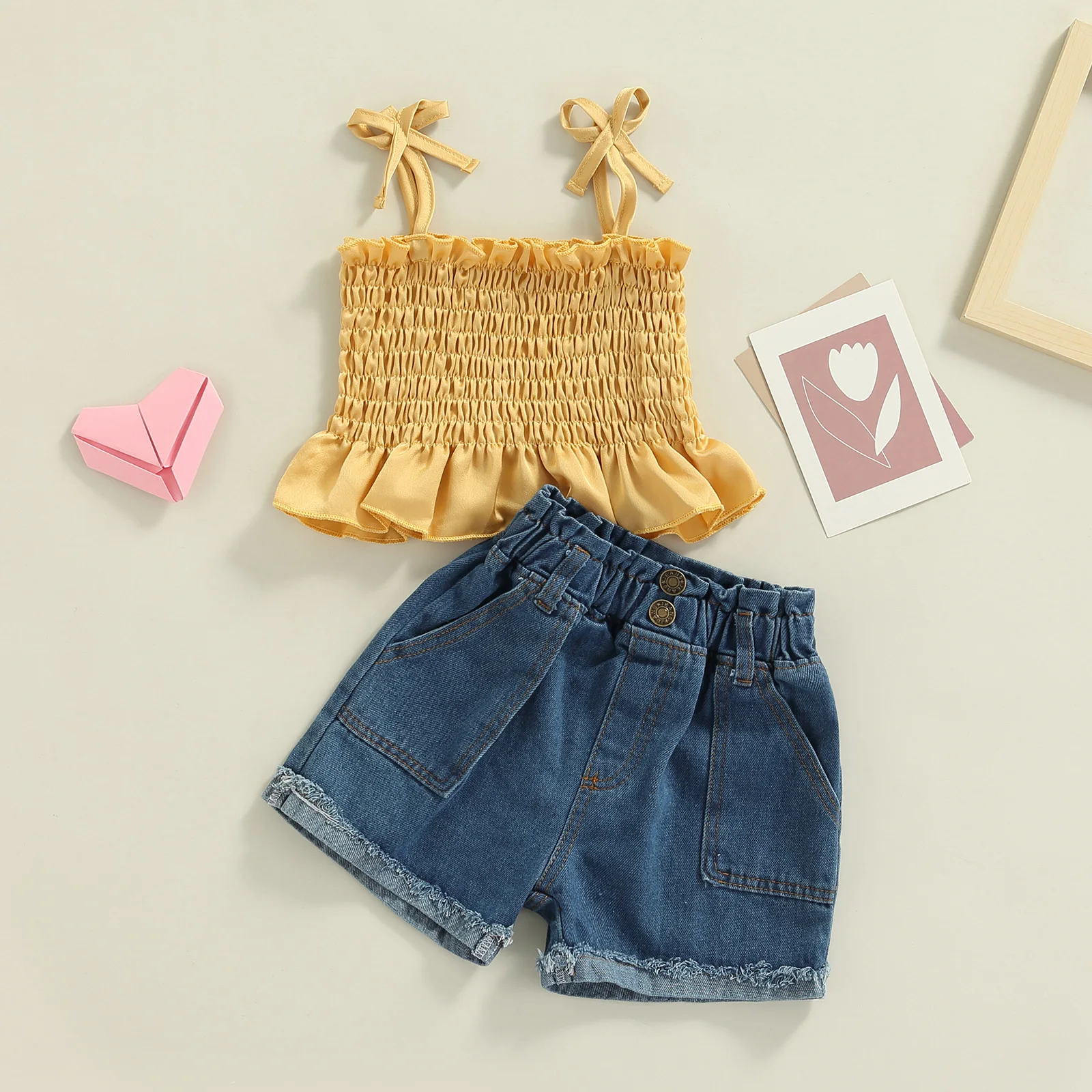 FOCUSNORM Conjuntos de Ropa para Niñas pequeñas de 1 a 6 años, conjunto ...