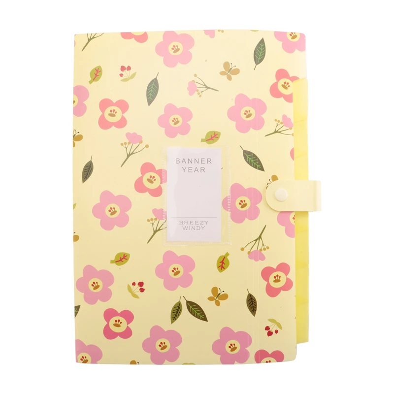 

Expanding File Folder Floral A4 And Letter Size Archival File Holder Organizer 8 Pockets