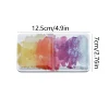 Empty Watercolor Palette, Empty Watercolor Tin with Fold Out Palette,14pcs Empty Half Pans Paint Case for Travel Painting 2