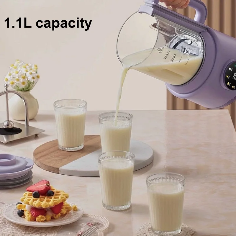 1100ml Soybean Milk Machine Filter-free Wall Break Machine Smart Mixer Electric Juicer 12h Reservation Food Supplement Machine 4