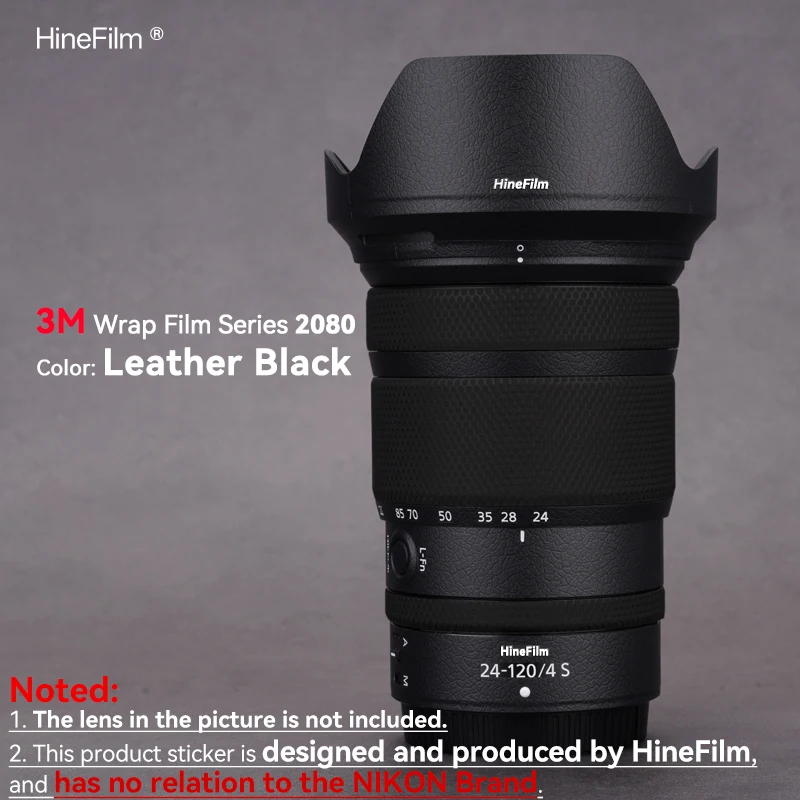 니콘 24-120F4 렌즈용 하인필름 스킨, 니콘 Z 24-120mm f/4 S 렌즈용 Z 24-120 F4S 랩 커버, 프리미엄 스티커 24 120 스킨