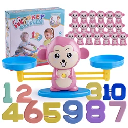 Jeux de comptage singe Balance préscolaire, jouets d'apprentissage des maths, Kits scientifiques éducatifs de la maternelle, cadeaux amusants 