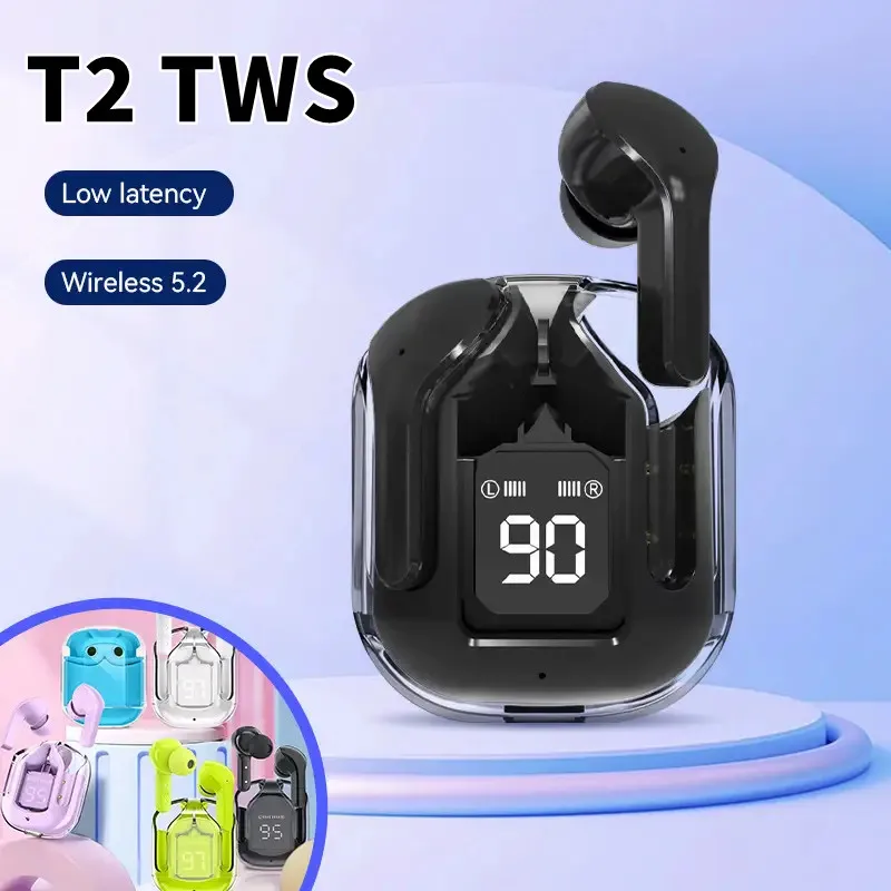 T2 Wireless Bluetooth Earphone with LED Display