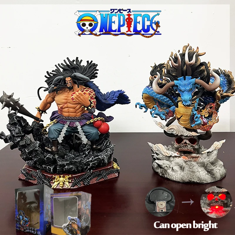 One Piece GK Kaido Figure With LED Four Emperors Beastized Kaido Dragon