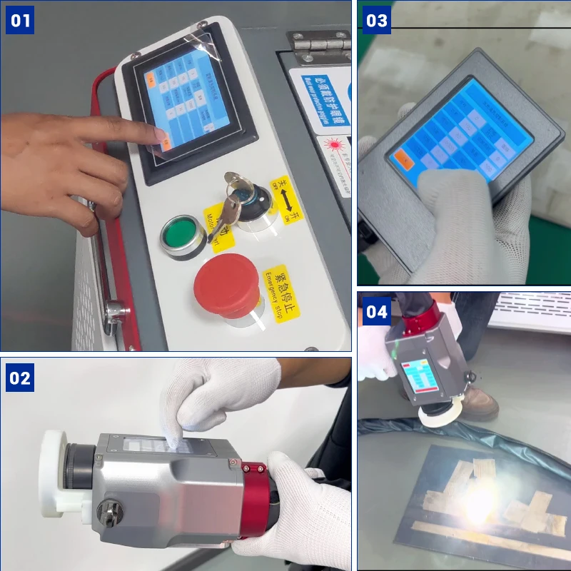 BK-FLC200S JPT 200W Pulsed Fiber Laser Cleaner Metal Rust Removal Portable Handheld Laser Cleaning Machine 5
