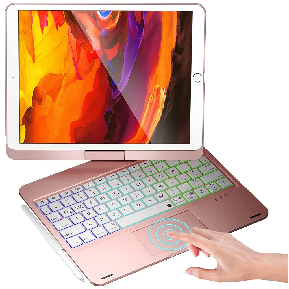 Per Ipad Air 4 5 10.9 Pro 11 2021 2020 2018 2022 Custodia Per Tastiera Touchpad Magica Per Ipad Pro 12.9 Tastiera Wireless Retroilluminata Trackpad