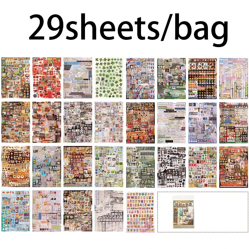 مستر بيبر 29 قطعة لكل كيس ملصقات على الطراز اليابا...