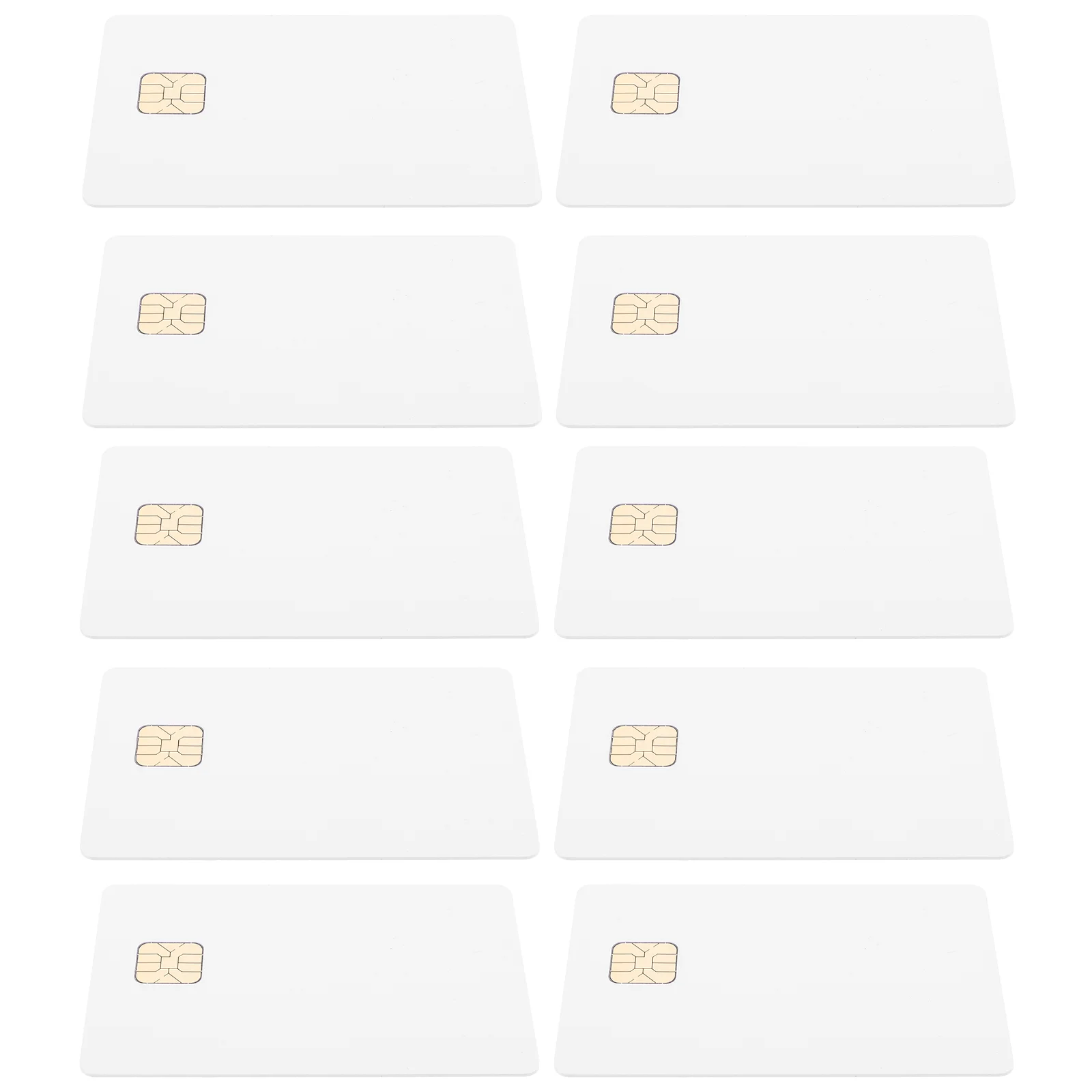 White Cards With Chip Java Blank Intelligent Access Control System 10 Pcs